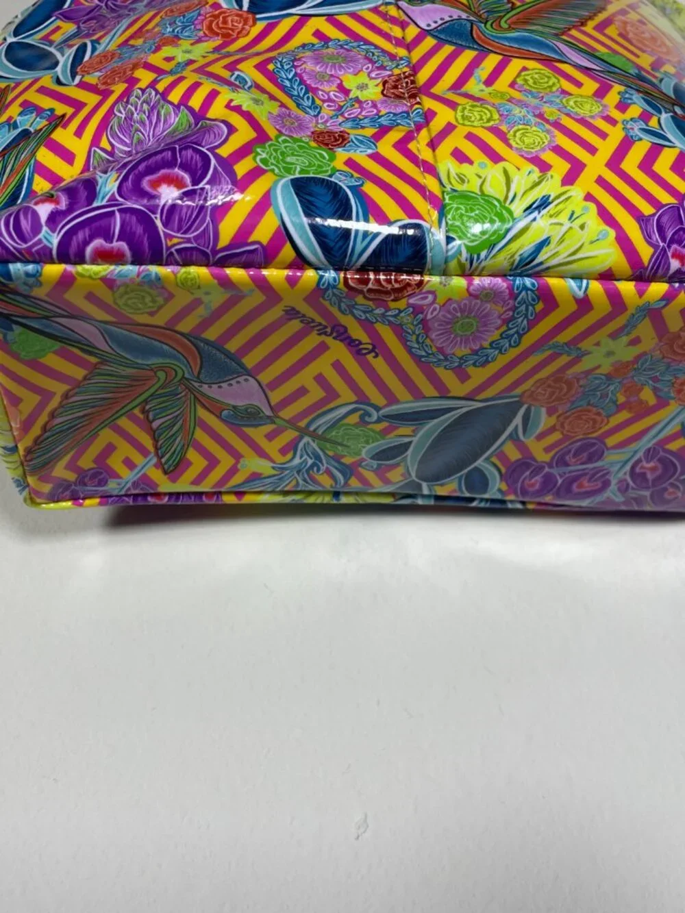 Consuela Hummingbird Grab N' Go Small Mini Tote Bag 8.5" x 9" Tropical Travel! - Picture 5 of 6
